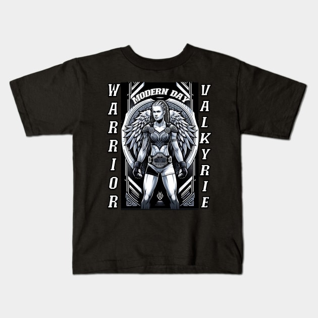 Valkyrie: Modern day warrior Kids T-Shirt by Insaneluck